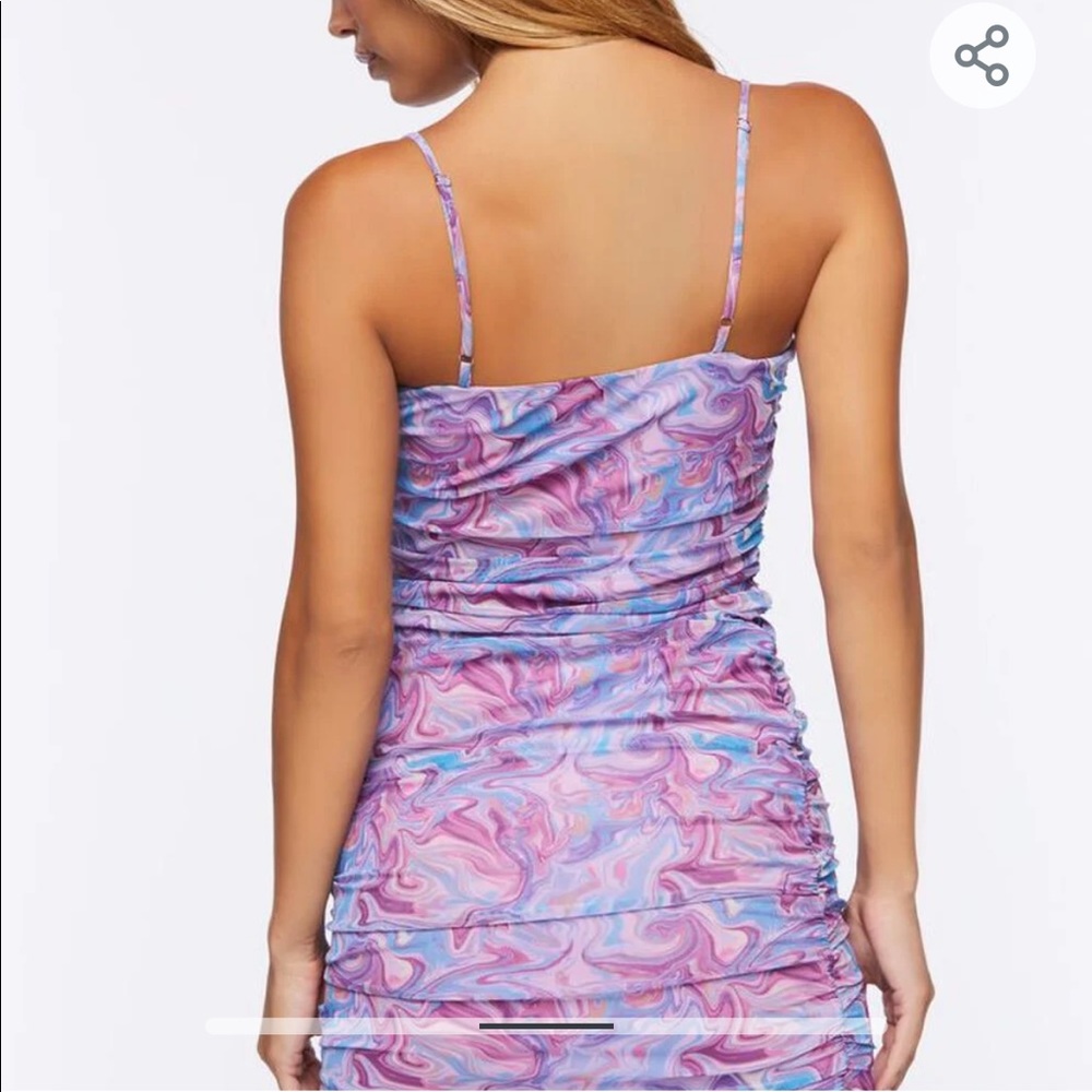MARBLE PRINT BODYCON DRESS 💜💙💕NWT - Picture 5 of 6